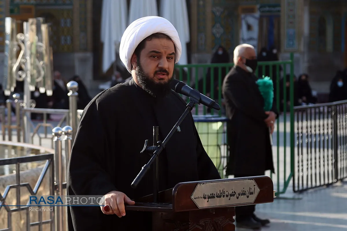 خطبه&zwnj;خوانی خادمان حرم کریمه اهل&zwnj;بیت (س) در روز شهادت امام موسی کاظم (ع)
