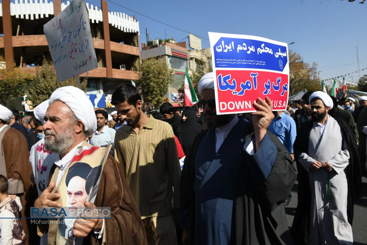 راهپیمایی باشکوه ۱۳ آبان در قم