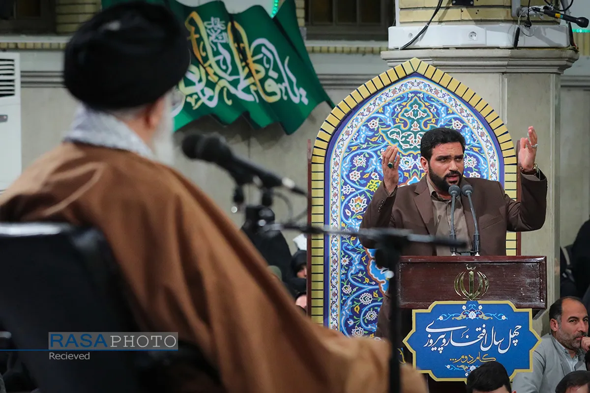 دیدار مداحان اهل&zwnj;بیت علیهم&zwnj;السلام مقام معظم رهبری