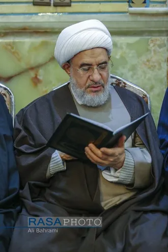 مراسم ختم ابوالزوجه آیت الله کعبی در قم