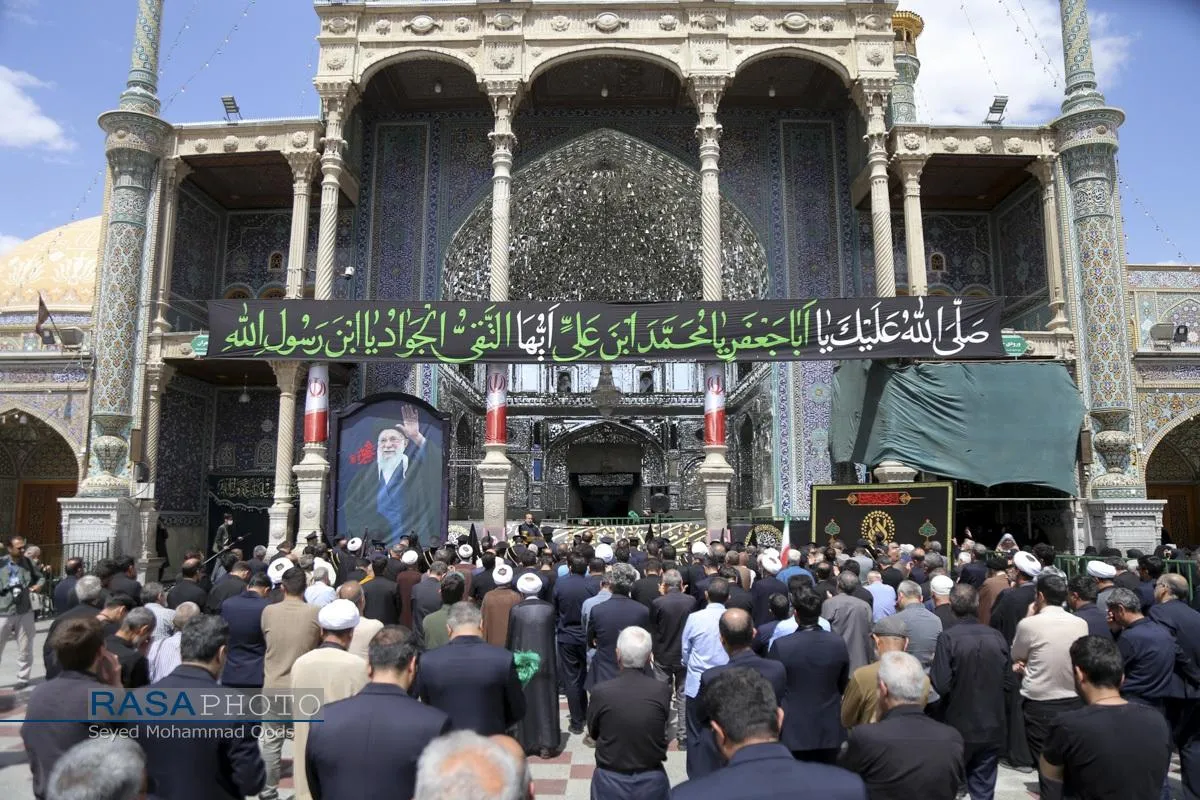 دسته عزاداری خادمان کریمه اهلبیت (س) در روز شهادت حضرت جواد الائمه (علیه&zwnj;السلام)
