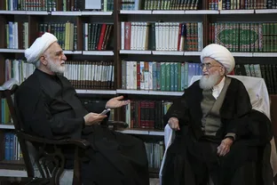 دیدار رئیس قوه قضائیه با حضرت آیت الله نوری همدانی