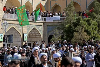 تجمع بزرگ علما، اساتید و طلاب حوزه علمیه قم با عنوان "جهاد بزرگ برای ساختن ایران اسلامی بزرگ"