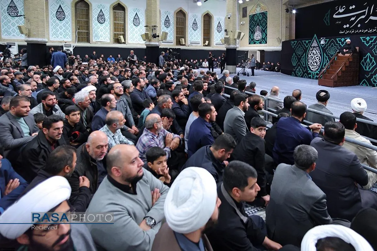 دومین شب مراسم عزاداری شهادت حضرت زهرا (سلام&zwnj;الله&zwnj;علیها) با حضور رهبر انقلاب