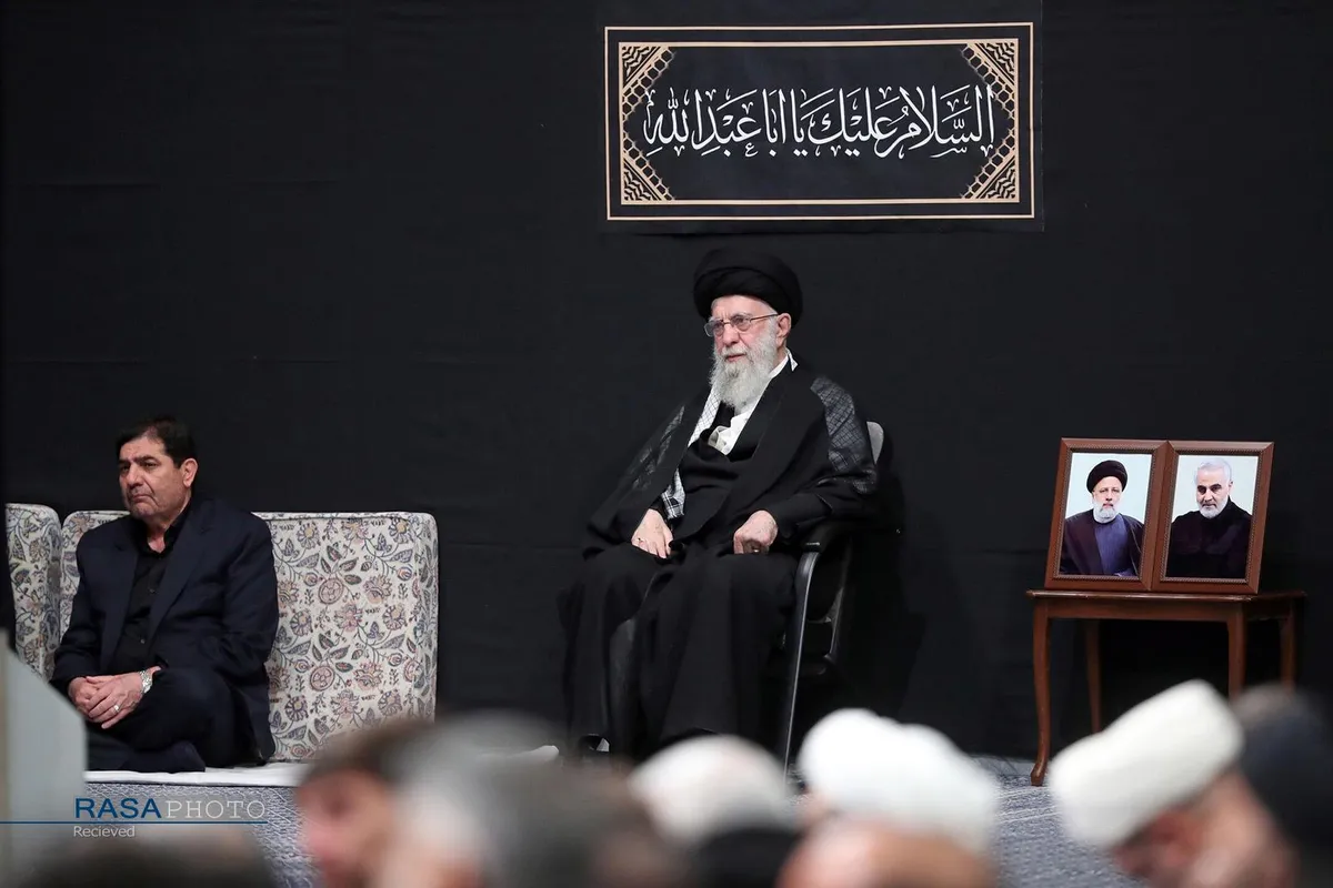 دومین شب مراسم عزاداری حضرت اباعبدالله الحسین (علیه&zwnj;السلام) با حضور رهبر انقلاب