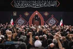 مراسم عزاداری شب عاشورای حسینی (علیه&zwnj;السلام) با حضور رهبر انقلاب