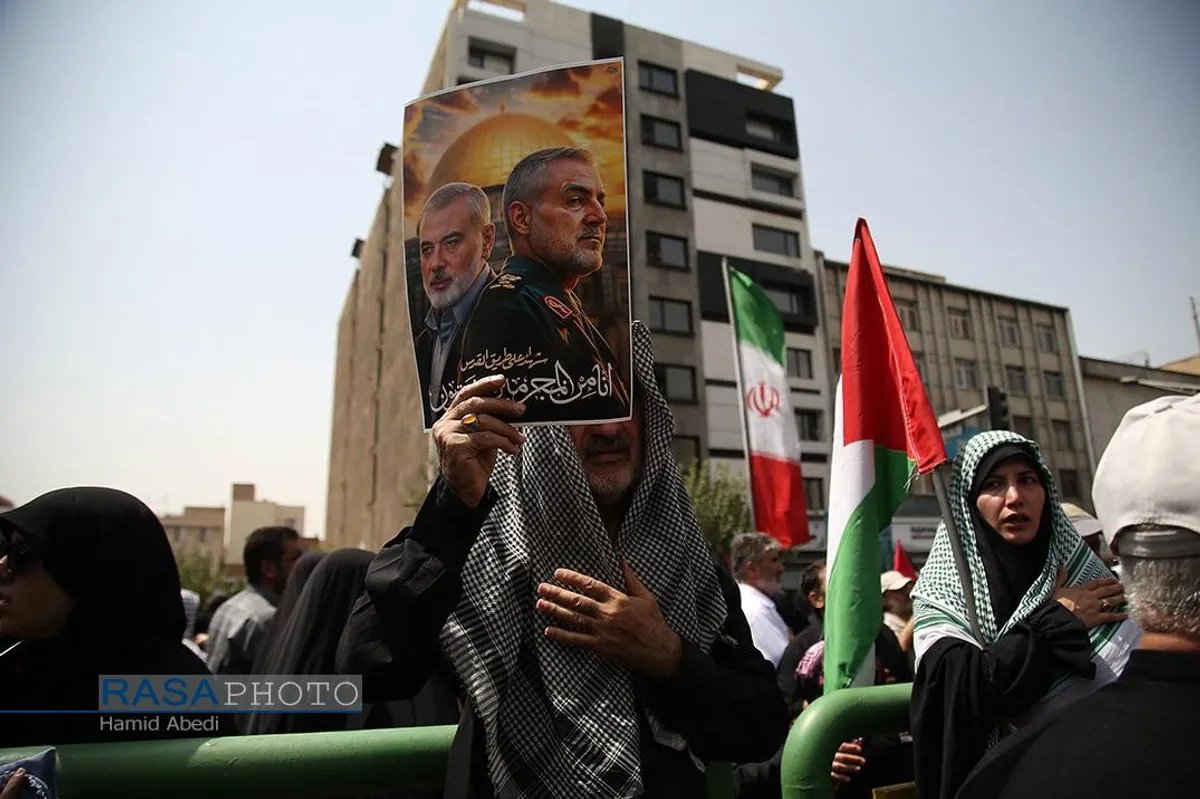 تشییع مجاهد مقاوم شهید اسماعیل هنیه در تهران