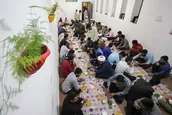 ضیافت افطاری طلاب و روحانیون در حوزه علمیه امام حسن مجتبی (ع) ‎