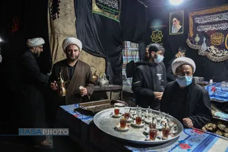 ایستگاه صلواتی طلاب مدرسه علمیه رضویه گرگان در شام شهادت حضرت زهرا (س)