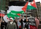 Protest outside US embassy in Vienna against Deal of the Century