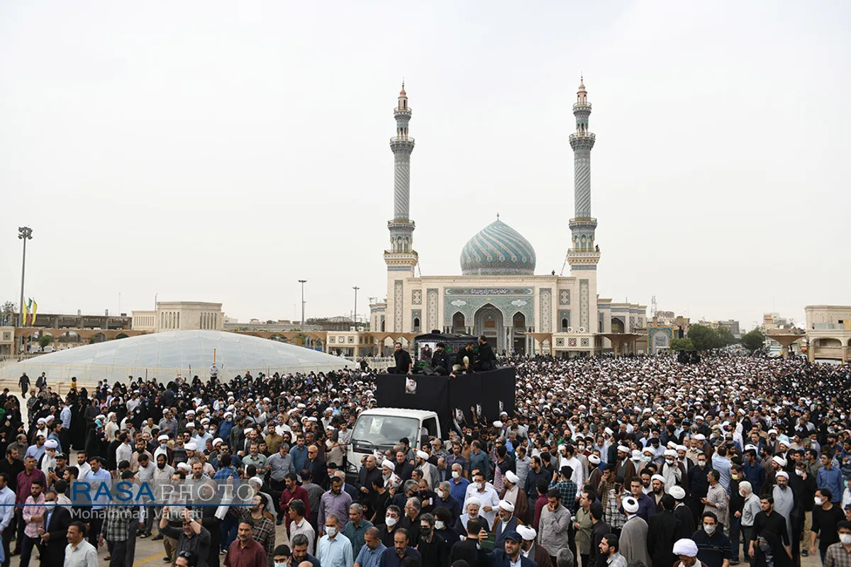 تشییع پیکر مرحوم آیت الله فاطمی&zwnj;نیا در قم