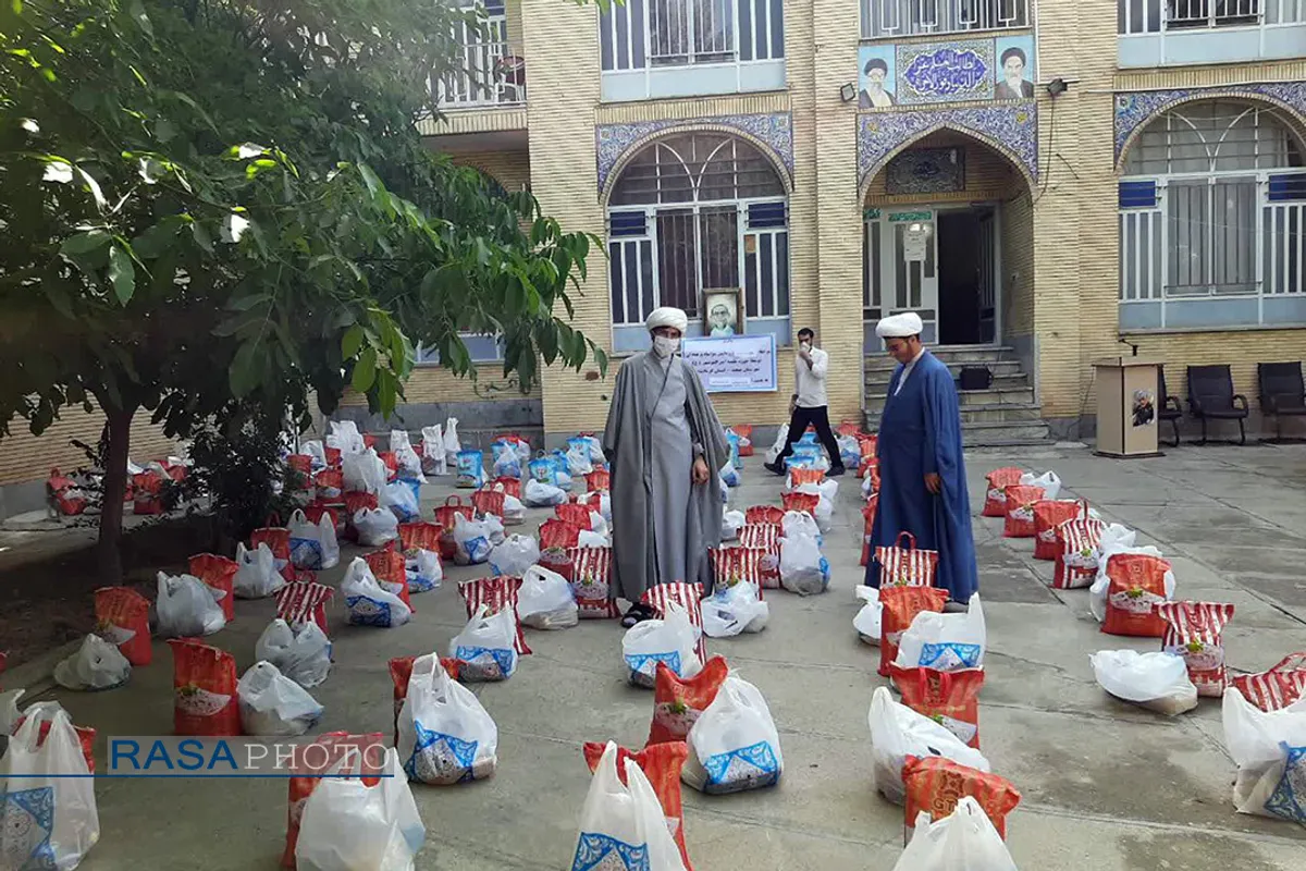 رزمایش کمک مومنانه مدرسه علمیه امیرالمومنین(ع) صحنه&lrm;