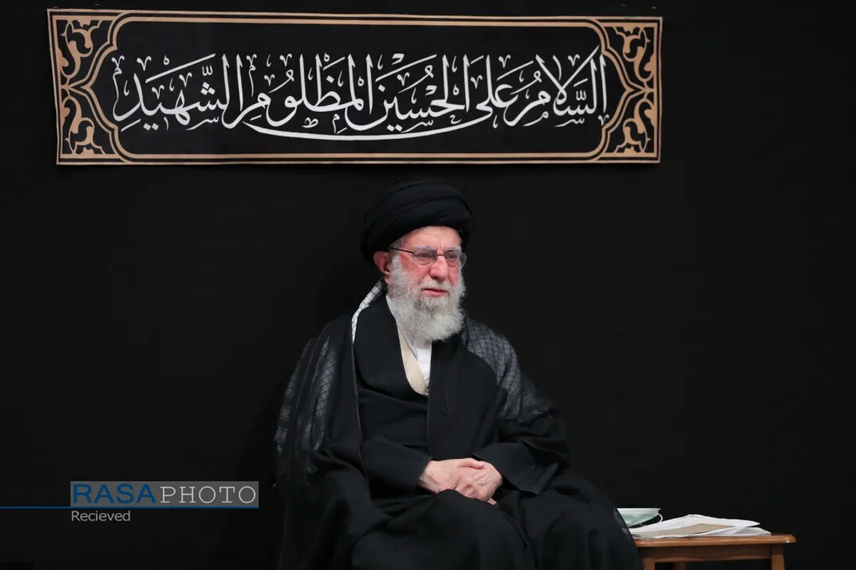 مراسم عزاداری روز اربعین هیئت&zwnj;های دانشجویی در حضور رهبر انقلاب