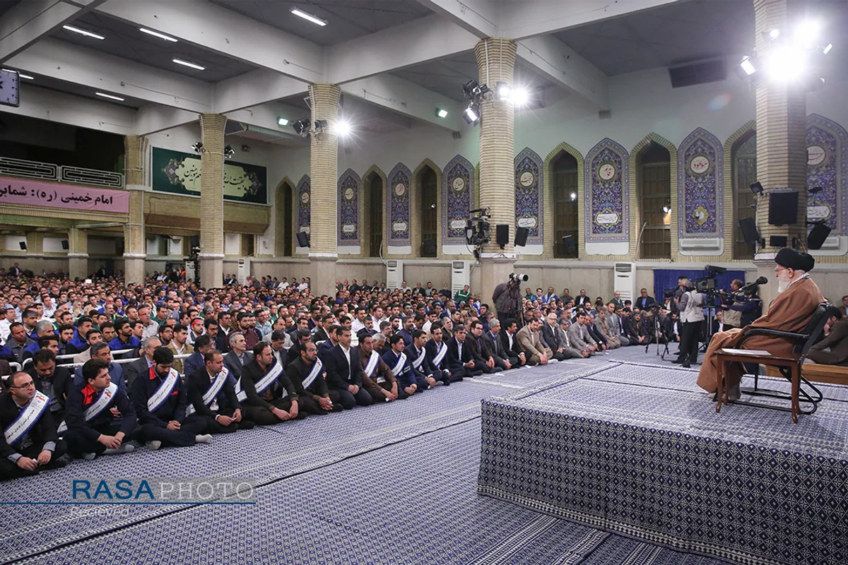 دیدار کارگران با مقام معظم رهبری