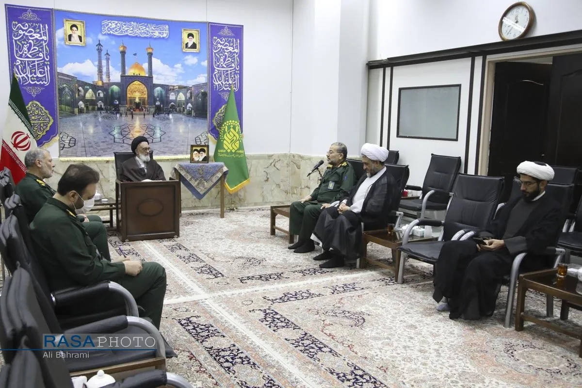 دیدار رئیس سازمان بسیج مستضعفین با مراجع تقلید و علما در قم