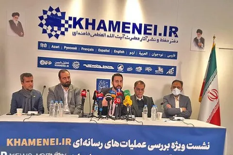 نشست ویژه بررسی عملیات‌های رسانه‌ای پایگاه KHAMENEI.IR در طوفان الاقصی برگزار شد