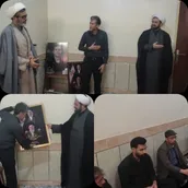 دیدار مدیریت و اساتید مدرسه علمیه امامیه شهرکرد با خانواده شهید جنگ رمضان