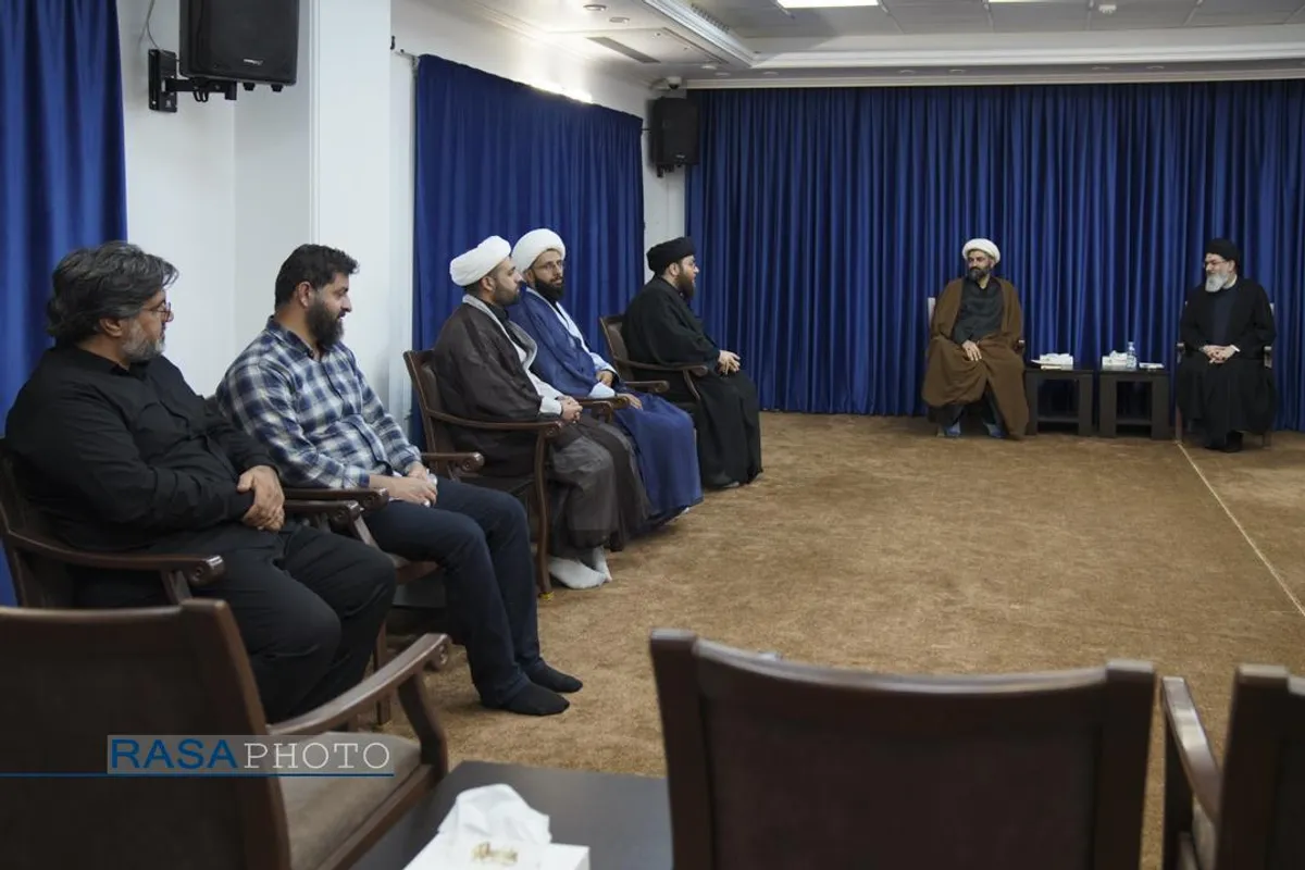 دیدار مدیرعامل  و دبیران خبرگزاری رسا با حجت&zwnj;الاسلام والمسلمین سیدهاشم الحیدری از فرماندهان جبهه مقاومت
