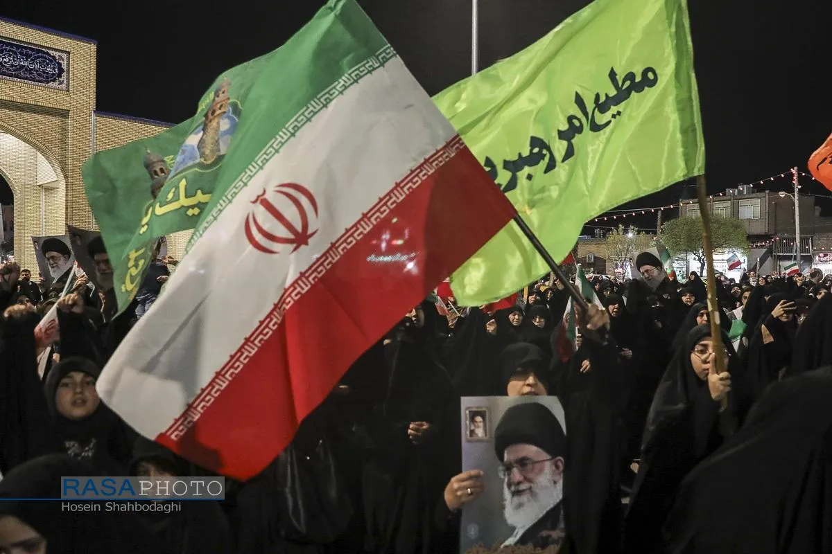 تجمع مردم انقلابی و ولایتمدار قم در حمایت از نظام مقدس اسلامی و محکومیت تجاوز دشمن آمریکایی و صهیونیستی به کشور