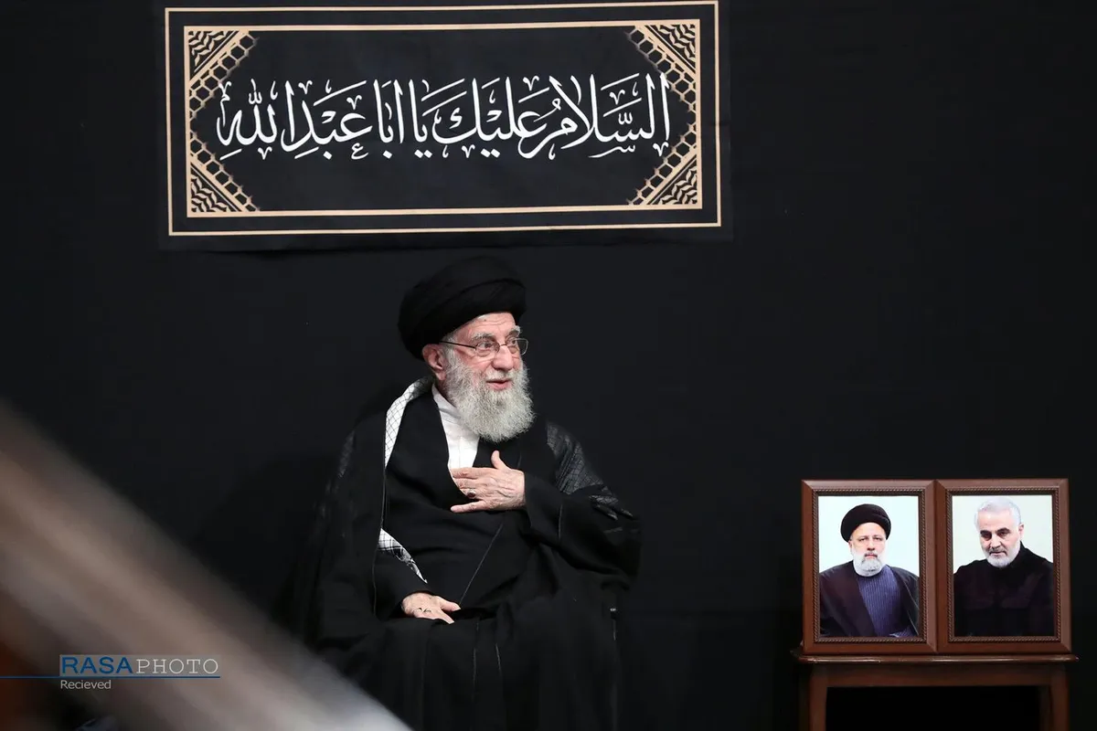 دومین شب مراسم عزاداری حضرت اباعبدالله الحسین (علیه&zwnj;السلام) با حضور رهبر انقلاب