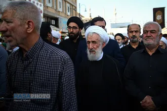 تشییع همسر آیت الله شبیری زنجانی