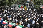 عزاداری روز شهادت حضرت امام جعفر صادق (ع) و تشییع پیکر شهید دفاع مقدس در قم