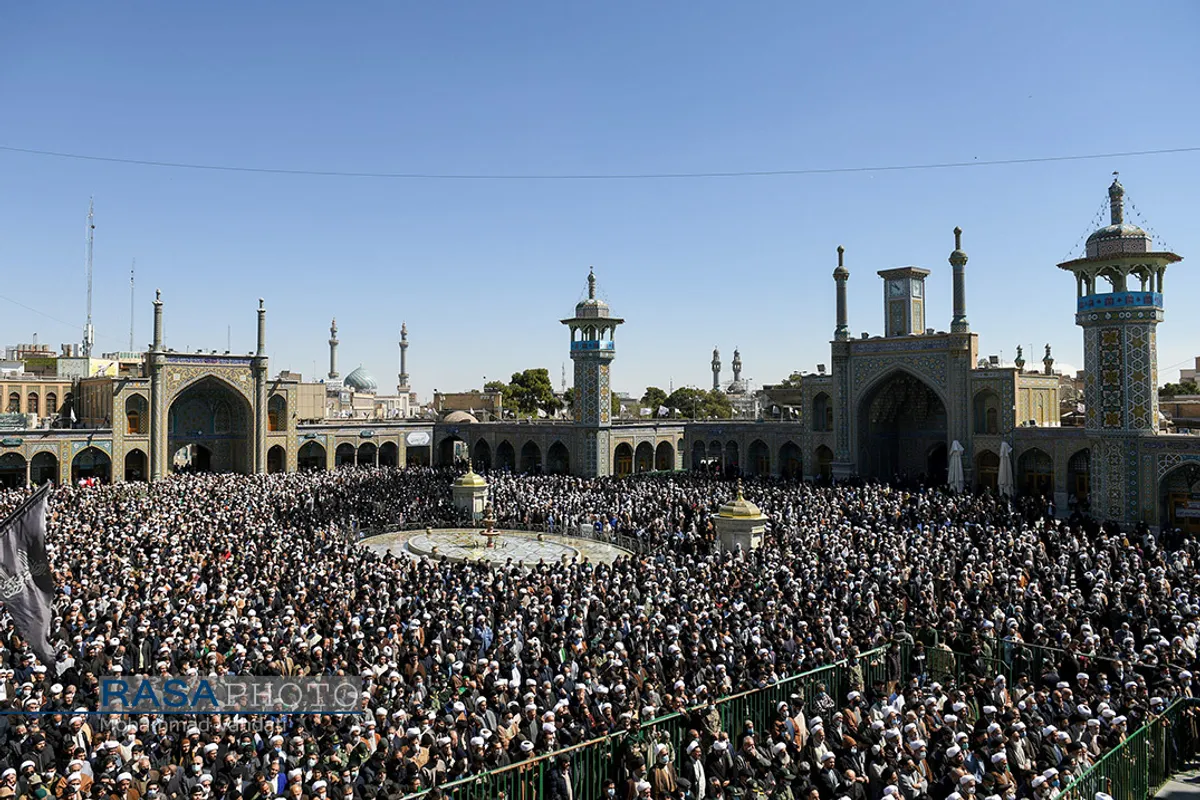 تشییع پیکر آیت الله علوی گرگانی در قم