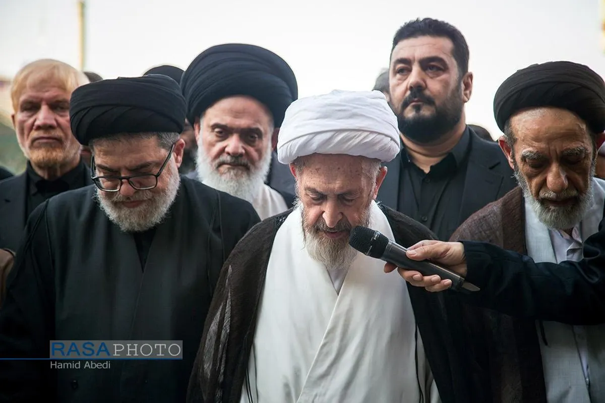 تشییع همسر آیت الله شبیری زنجانی