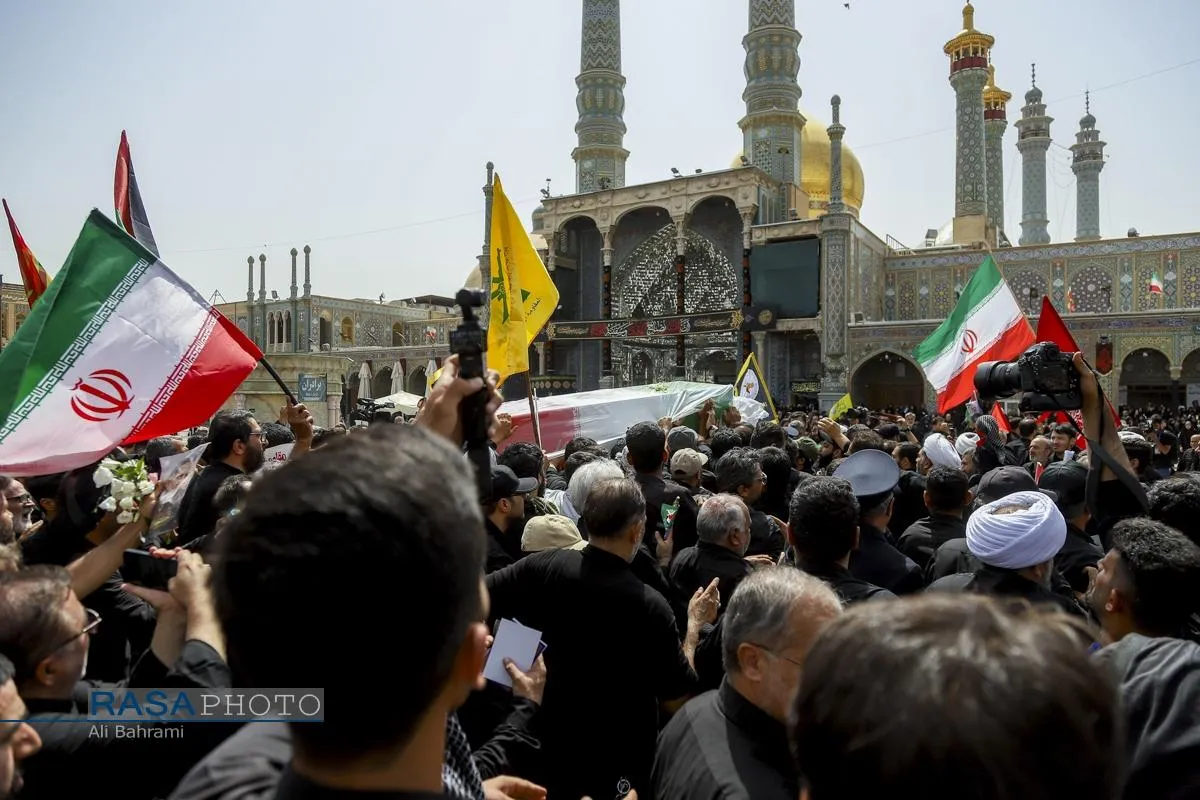 تشییع باشکوه پیکر سرلشکر شهید محمدسعید ایزدی (حاج رمضان) در قم