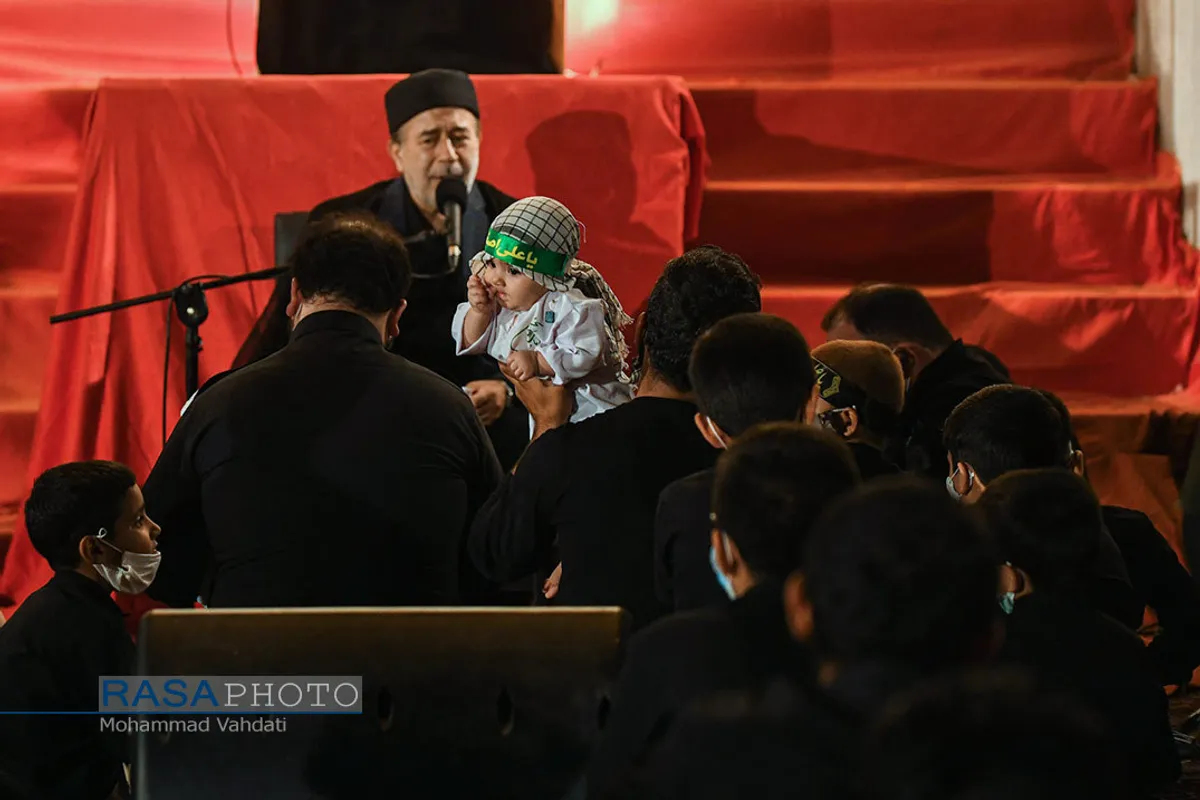عزاداری هیئت ثارالله قم در شب هفتم محرم ۱۴۴۳