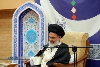 سخنرانی آیت الله حسینی بوشهری در جمع خانواده شهداء مدافع حرم