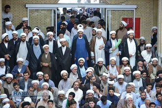 اجتماع عظیم حوزویان خراسان با عنوان رسالت حوزه&zwnj;های علمیه با سخنرانی حضرت آیت الله جوادی آملی
