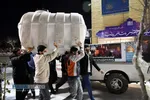 ضدعفونی معابر شهر قم توسط جوانان بسیجی و طلاب