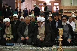 آیین خطبه&zwnj;خوانی آغاز دهه کرامت در حرم حضرت فاطمه معصومه (سلام الله علیها)
