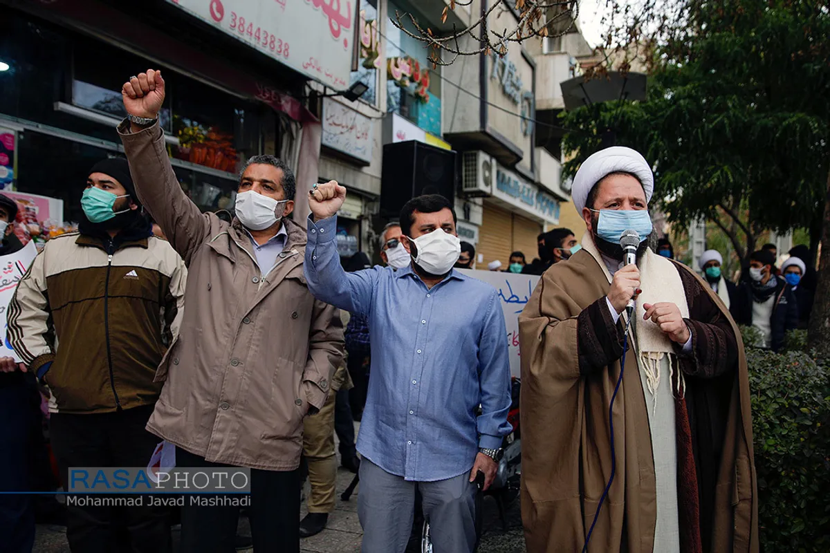 تجمع خودجوش مردم مشهد در محکومیت ترور دانشمند شهید محسن فخری زاده