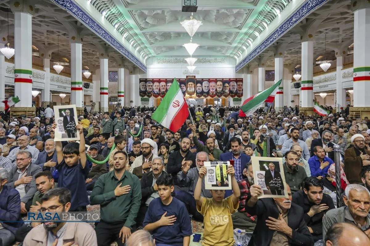 مراسم بزرگداشت چهلم شهیدان لاریجانی