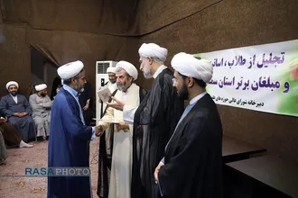 سفر حجت الاسلام والمسلمین رحیمیان مسئول دبیرخانه شورای عالی حوزه&zwnj;های علمیه به استان سمنان-۲