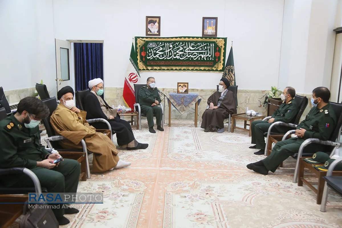 دیدار رئیس سازمان بسیج مستضعفین با مراجع تقلید و علما در قم