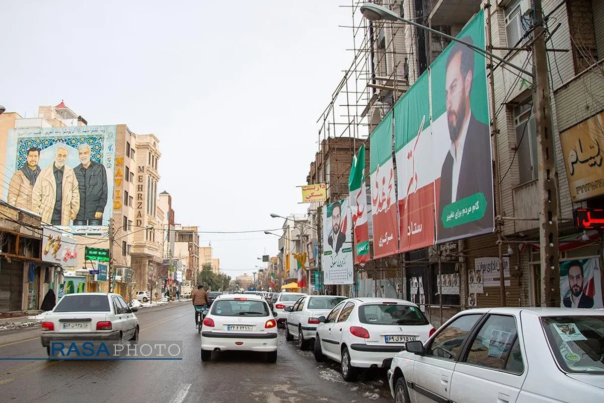 تبلیغات نامزدهای انتخابات مجلس در سطح شهر قم