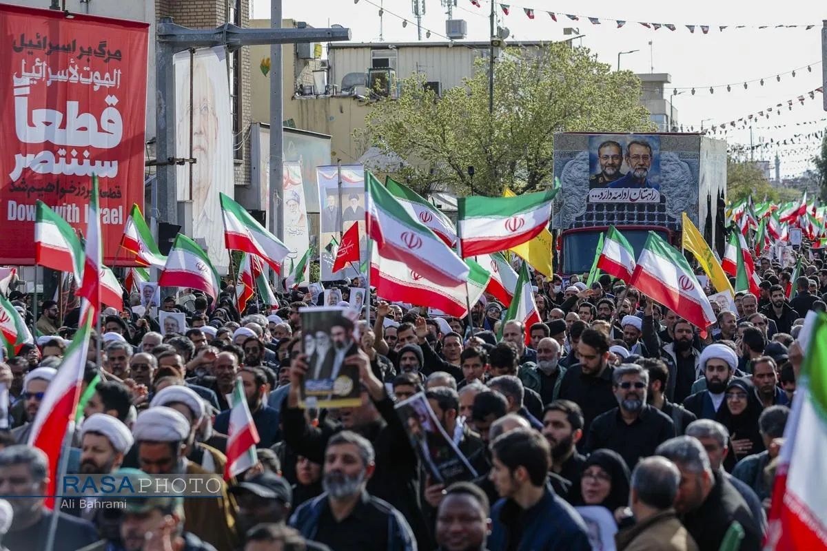 تشییع شهید دکتر علی لاریجانی در قم