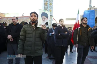 تجمع مردم قم در پی اعلام خبر شهادت رهبر معظم انقلاب