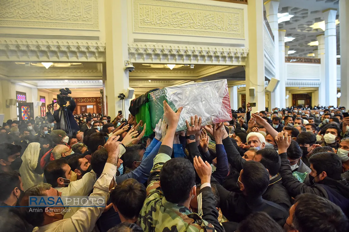 تشییع پیکر شهید علی&zwnj;اکبر رنجبر در شیراز&lrm;&lrm;