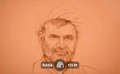 نقاشی شنی پرتره‌ شهید حجت الاسلام محمد اصلانی