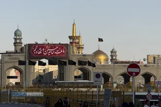 حال و هوای حرم مطهر رضوی در آستانه تشییع امام شهید