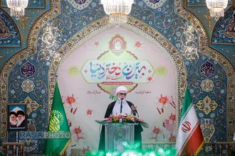 آیین آغاز جشن&zwnj;های دهه کرامت در حرم حضرت معصومه (سلام الله علیها)
