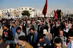 مراسم تشییع دو شهید گمنام دفاع مقدس&lrm; در تهران
