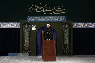 عزاداری شام شهادت حضرت زهرا (سلام&zwnj;الله&zwnj;علیها) با حضور رهبر انقلاب