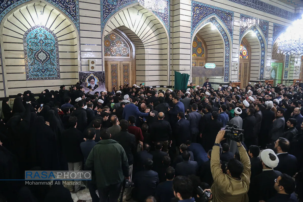 تشییع با شکوه مرحوم آیت الله هاشمی شاهرودی در قم