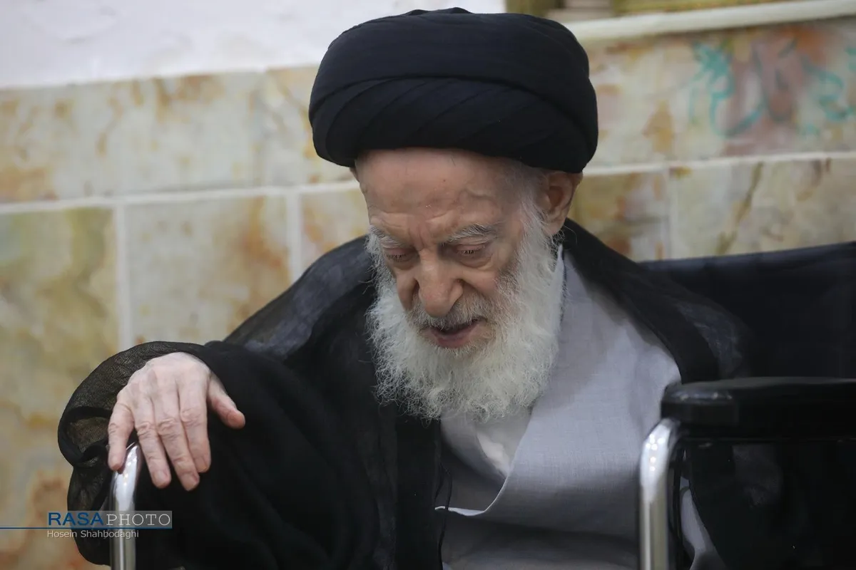 تشرف حضرت آیت الله شبیری زنجانی به حرم حضرت فاطمه معصومه (سلام&zwnj;الله&zwnj;علیها)