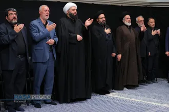 مراسم عزاداری روز اربعین هیئت&zwnj;های دانشجویی در حضور رهبر انقلاب